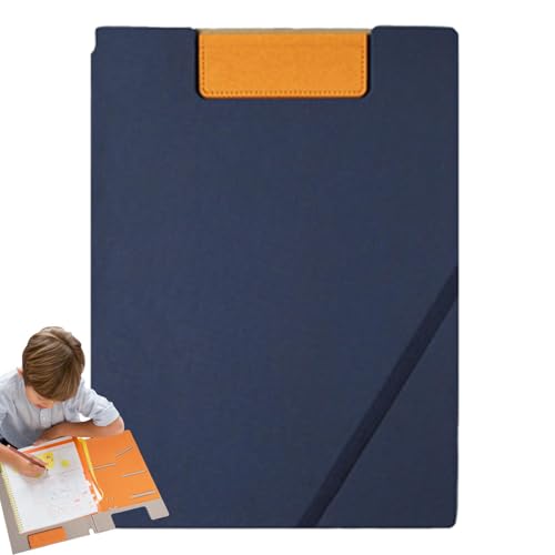 Magnetisches Klemmbrett aus Leder im A4-Format, Klemmbrett-Ordner - A4-Ordneraufbewahrung, Still-Klemmbrett - Still-Klemmbrett-Ordner, Notizblock-Klemmbrett, Dokument-Zeichenblock-Clip-Organizer für d von Facynde