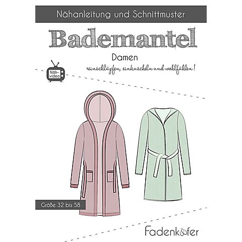 Fadenkäfer Schnitt "Bademantel" für Damen von Fadenkäfer