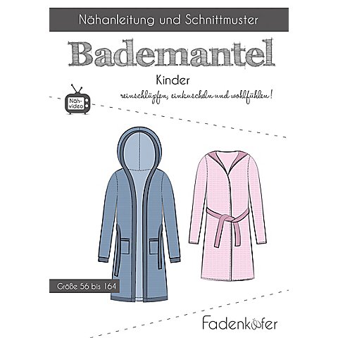 Fadenkäfer Schnitt "Bademantel" für Kinder von Fadenkäfer