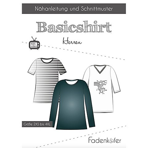 Fadenkäfer Schnitt "Basicshirt" für Herren von Fadenkäfer