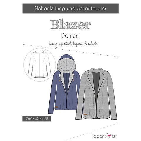 Fadenkäfer Schnitt "Blazer" für Damen von Fadenkäfer