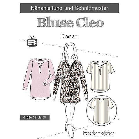 Fadenkäfer Schnitt "Bluse Cleo" für Damen von Fadenkäfer