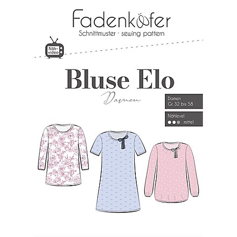 Fadenkäfer Schnitt "Bluse Elo" für Damen von Fadenkäfer