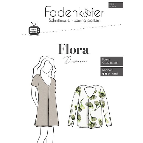 Fadenkäfer Schnitt "Bluse Flora" für Damen von Fadenkäfer