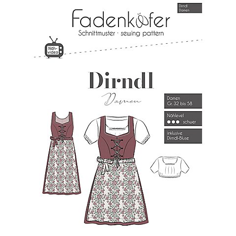 Fadenkäfer Schnitt "Dirndl" für Damen von Fadenkäfer