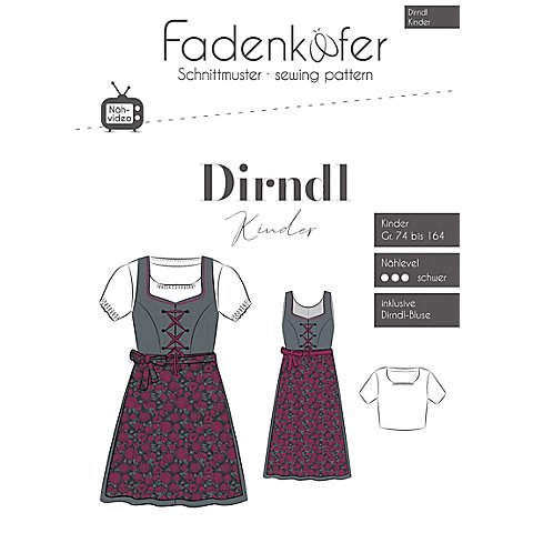 Fadenkäfer Schnitt "Dirndl" für Kinder von Fadenkäfer