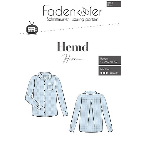 Fadenkäfer Schnitt "Hemd" für Herren von Fadenkäfer