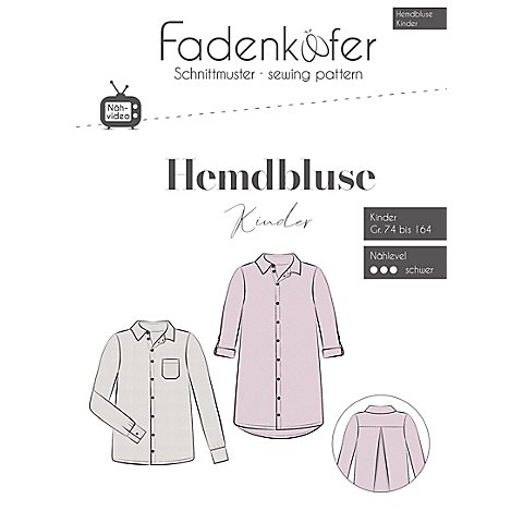 Fadenkäfer Schnitt "Hemdbluse" für Kinder von Fadenkäfer