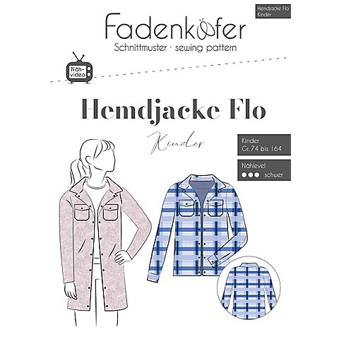 Fadenkäfer Schnitt "Hemdjacke Flo" für Kinder von Fadenkäfer