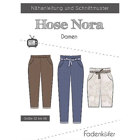 Fadenkäfer Schnitt "Hose Nora" für Damen von Fadenkäfer