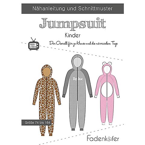 Fadenkäfer Schnitt "Jumpsuit" für Kinder von Fadenkäfer