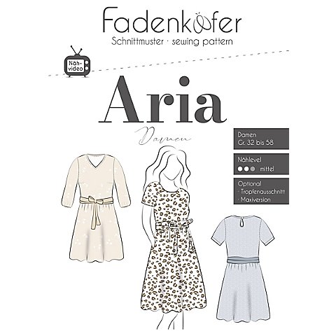 Fadenkäfer Schnitt "Kleid Aria" für Damen von Fadenkäfer