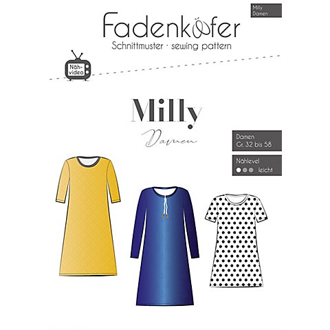 Fadenkäfer Schnitt "Kleid Milly" für Damen von Fadenkäfer