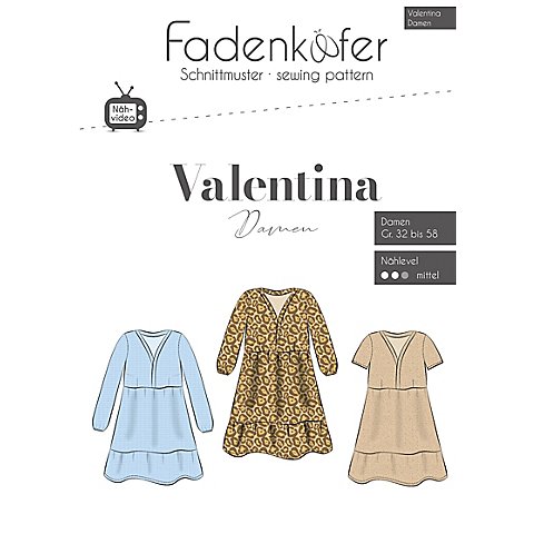 Fadenkäfer Schnitt "Kleid Valentina" für Damen von Fadenkäfer