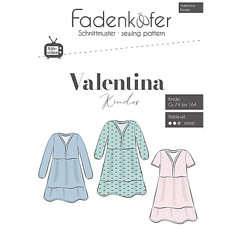 Fadenkäfer Schnitt "Kleid Valentina" für Kinder von Fadenkäfer