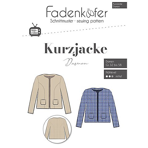 Fadenkäfer Schnitt "Kurzjacke" für Damen von Fadenkäfer