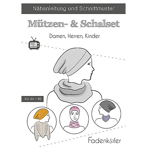 Fadenkäfer Schnitt "Mützen- & Schalset" für Damen, Herren und Kinder von Fadenkäfer