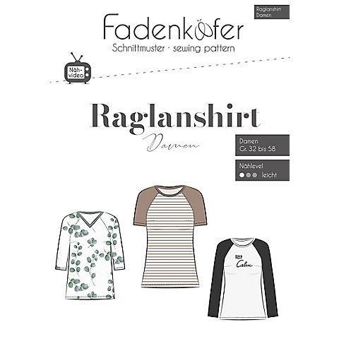 Fadenkäfer Schnitt "Raglanshirt" für Damen von Fadenkäfer