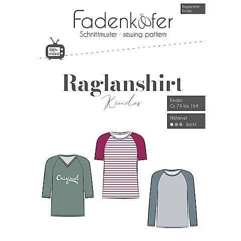 Fadenkäfer Schnitt "Raglanshirt" für Kinder von Fadenkäfer