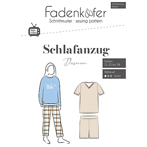 Fadenkäfer Schnitt "Schlafanzug" für Damen von Fadenkäfer