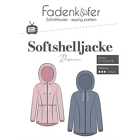 Fadenkäfer Schnitt "Softshelljacke" für Damen von Fadenkäfer