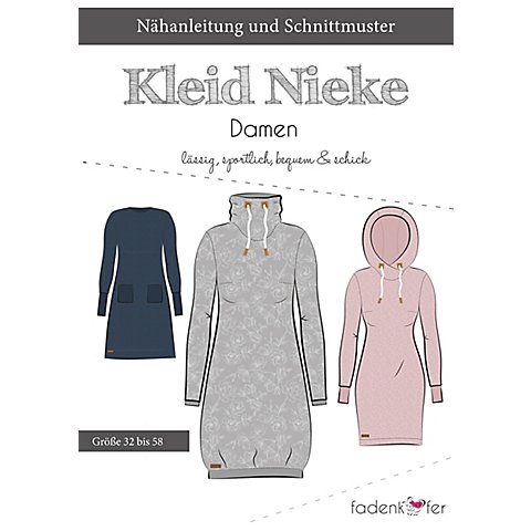 Fadenkäfer Schnitt "Sweat-Kleid Nieke" für Damen von Fadenkäfer