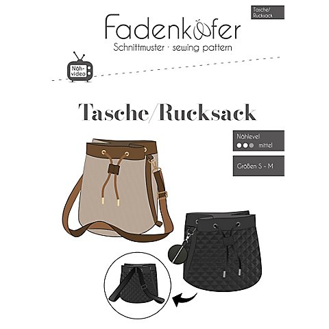 Fadenkäfer Schnitt "Tasche/Rucksack" von Fadenkäfer