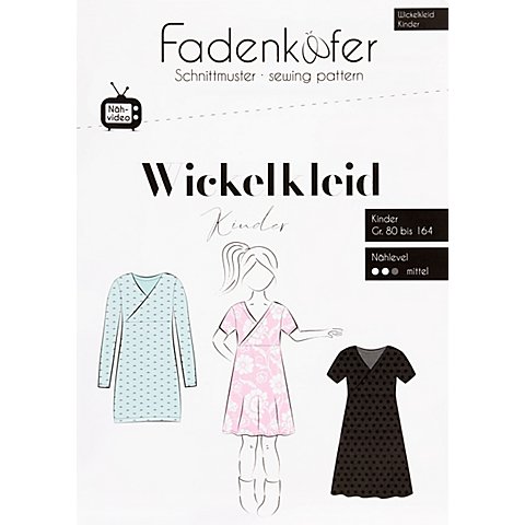 Fadenkäfer Schnitt "Wickelkleid" für Kinder von Fadenkäfer