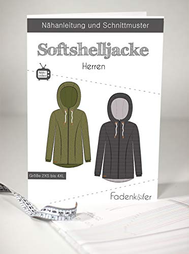 Schnittmuster und Nähanleitung - Herren Softshelljacke von Fadenkäfer