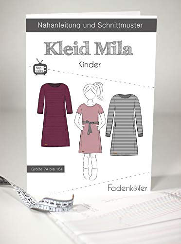 Schnittmuster und Nähanleitung - Kinder Kleid - Mila von Fadenkäfer