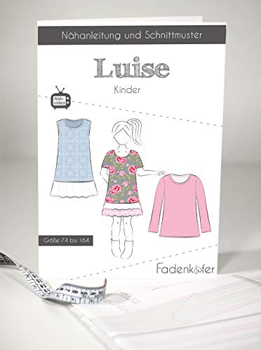 Schnittmuster und Nähanleitung - Kinder Tunika Kleid Oberteil - Luise von Fadenkäfer