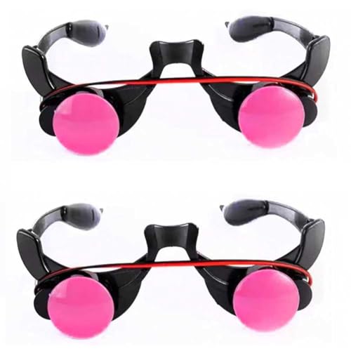 Faeymth 2 STÜCKE Halloween Horror Rote Brille Requisiten Lustige Persönlichkeit Gruselige Horror BrilleParty Tricky Cosplay Requisite Leuchten von Faeymth