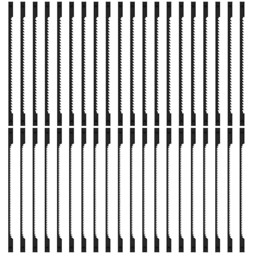 Faeymth 3-Dekupiersägeblatt-Set mit Stiftende, Dekupiersägeblatt-Set, Ersatzsortiment für Metall für und Kunststoff, 40 Packungen von Faeymth