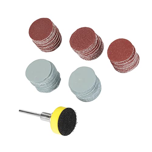 100 Stück 25 Mm Mix-Körnung, Schleifscheiben, Schleif- und Polierpapier-Pads, Schleifpapier-Set Zum Polieren von Holz, Möbeln und Metall von Fafeicy