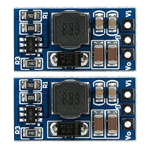 2 Stück DC-DC-Aufwärtsmodul-Aufwärtswandler für LED-Motor 5 V, 6 V, 9 V, 12 V, über 93% Effizienz, mit Überstromschutz, für Motoren mit Geringer Leistung, LED-Motor (ohne Nadel von Fafeicy