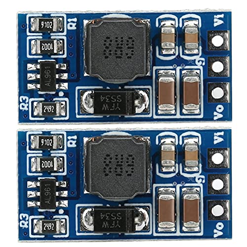 2 Stück DC-DC-Aufwärtsmodul-Aufwärtswandler für LED-Motor 5 V, 6 V, 9 V, 12 V, über 93% Effizienz, mit Überstromschutz, für Motoren mit Geringer Leistung, LED-Motor (ohne Nadel von Fafeicy