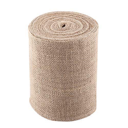 Natürliche Sackleinenrolle 10 Meter Sackleinen Juteband Spitzenband Sackleinen Band Craft Spitze Band Rolle für Hochzeitdeko Handwerk Geschenkverpackung(15cm) von Fafeicy