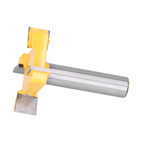 Oberflächenfräser, 2-Zoll-Oberflächenfräser aus Wolframstahl, Rückprallschutz für Holz, MDF-Laminat mit Glatter PTFE-Beschichtung, Bits mit Fester Oberfläche (12 mm Griff) von Fafeicy