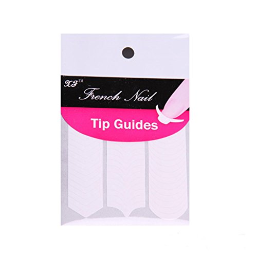 1/100 Pack Französische Schablone Nagelkunst Form Fringe Guides Maniküre Aufkleber Tipps Band von Fahoujs