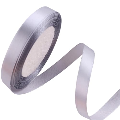 10 Brötchen 2 5 Cm Geschenkband Polyester Ribbon Dekoratives Band Doppelseitiges Band Für Handwerksumschläge Party Dekoration von Fahoujs