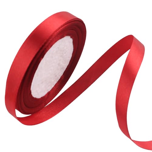 10 Brötchen 2 5 Cm Geschenkband Polyester Ribbon Dekoratives Band Doppelseitiges Band Für Handwerksumschläge Party Dekoration von Fahoujs