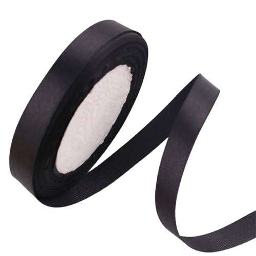 10 Brötchen 2 5 Cm Geschenkband Polyester Ribbon Dekoratives Band Doppelseitiges Band Für Handwerksumschläge Party Dekoration von Fahoujs