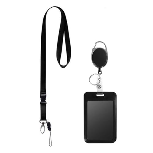 Retractable Lanyard Kartenausweishalter Mit Einziehbarer Einziehbarer Abzeichenhalter Mit Rollenclip Für Schlüsselbund von Fahoujs