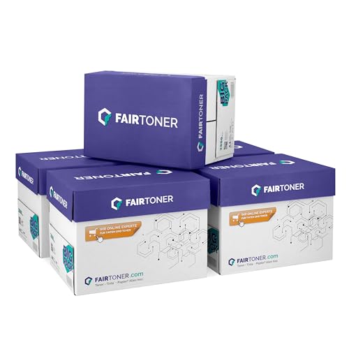 FairToner Kopierpapier 20.000 Blatt DIN-A4 80g, Weiß (40 x 500 Blatt / 40er Pack) Universal Druckerpapier von FairToner