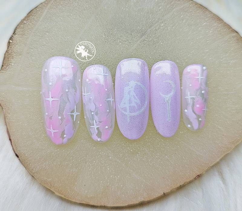 Press On Nails "Sailor Moon" von Fairynatic