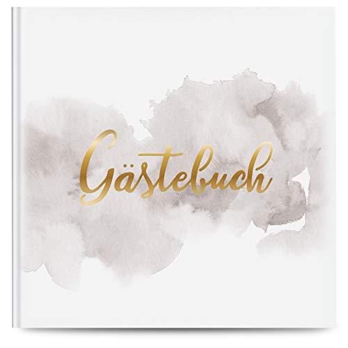 Fairytale Wedding © Gästebuch Hochzeit mit 100 Seiten u. hochwertigem Hardcover - Blanko Hochzeitsgästebuch zum Beschriften o. Bemalen 21,5 x 21,5 cm - Hochzeitsbuch für Gäste als Guestbook (Paper) von Fairytale Wedding