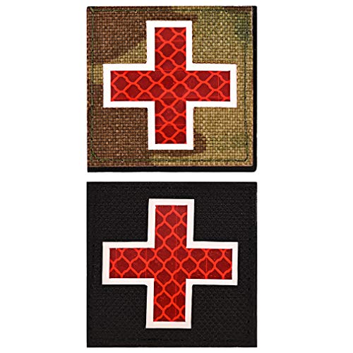 FaithHeart Leuchtende Kreuz Armee-Moral ACU Bestickter Aufnäher mit Klettverschluss Moral Bestickter Kreuz von FaithHeart