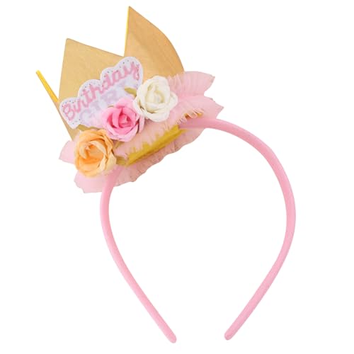 Falafoty Geburtstags Stirnband für Mädchen Kinder Geburtstags Krone Geburtstagsdeko für Mädchen Geburtstags Party Hüte Haarschmuck zum Geburtstag Partygeschenke (Stil A) von Falafoty