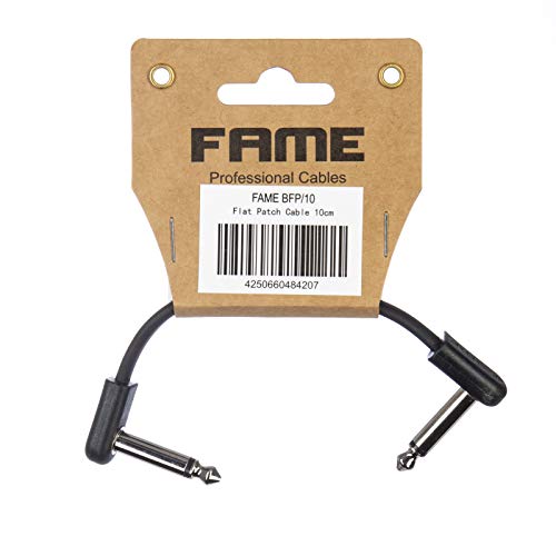 Fame Flat Patch Cable Black 10 cm von Fame
