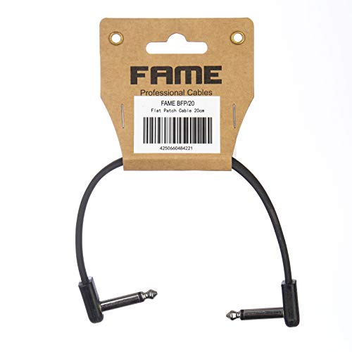 Fame Flat Patch Cable Black 20 cm von Fame